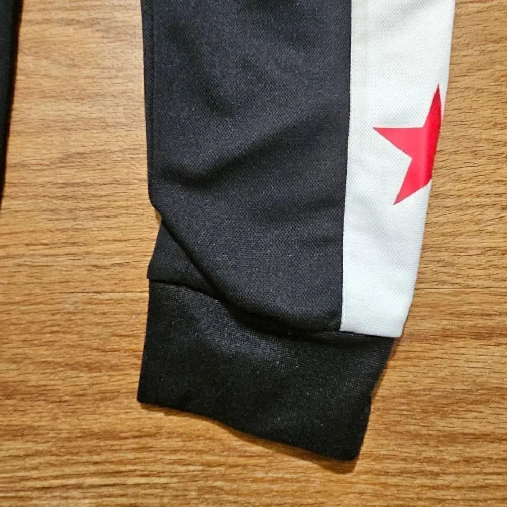 Converse All-Star Jogger Pants Black White Red Star Dri-Fit Kids Size 6 New